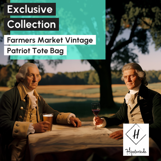Farmers Market Vintage Patriot Tote Bag